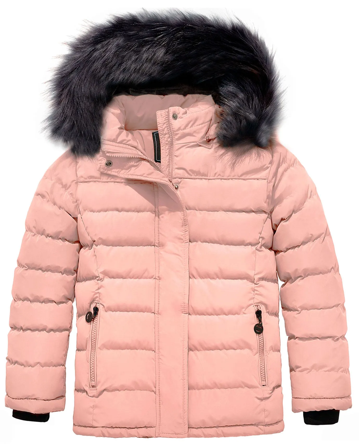 ZSHOW Girls' Puffer Jacket Padded Winter Coat